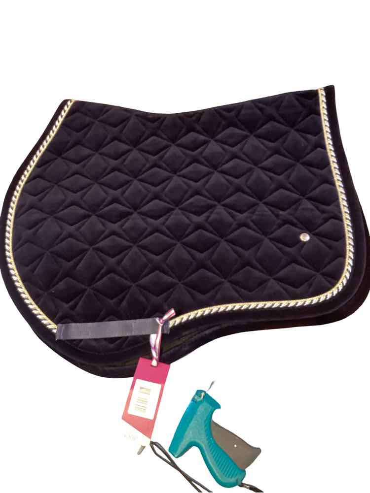 QHP SQUARE PAD new navy pony