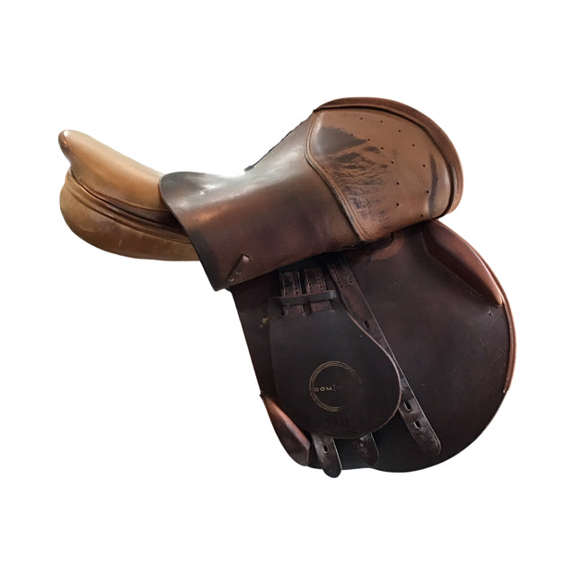 17.5" Dominus Medium Tree Used Close Contact Saddle - C