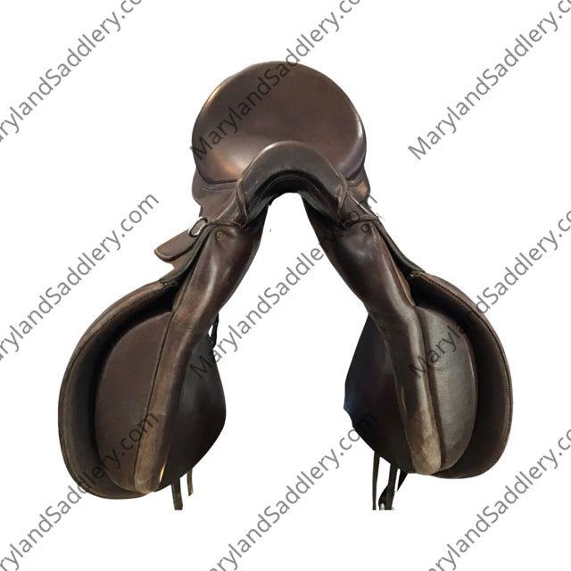 17.5" Stubben 1894 Narrow (27cm) Tree Used Dressage Saddle - C