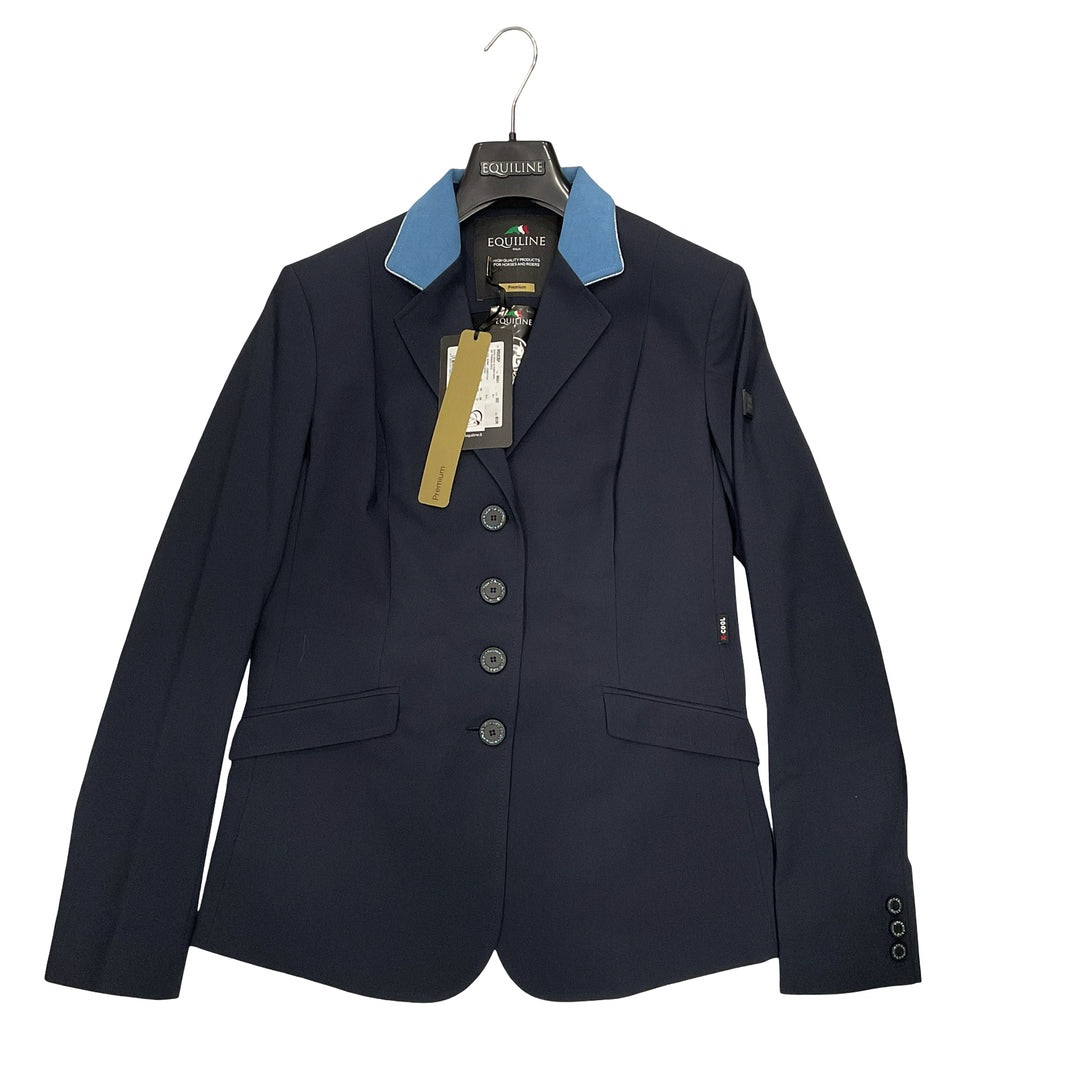 Equiline Women's IT44 Giacca Competition Coat Navy New
