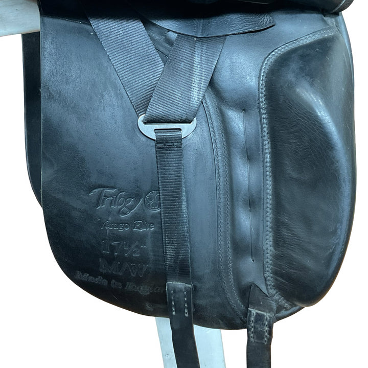 17.5" Trilogy Verago Elite Med/Wide Used Dressage Saddle
