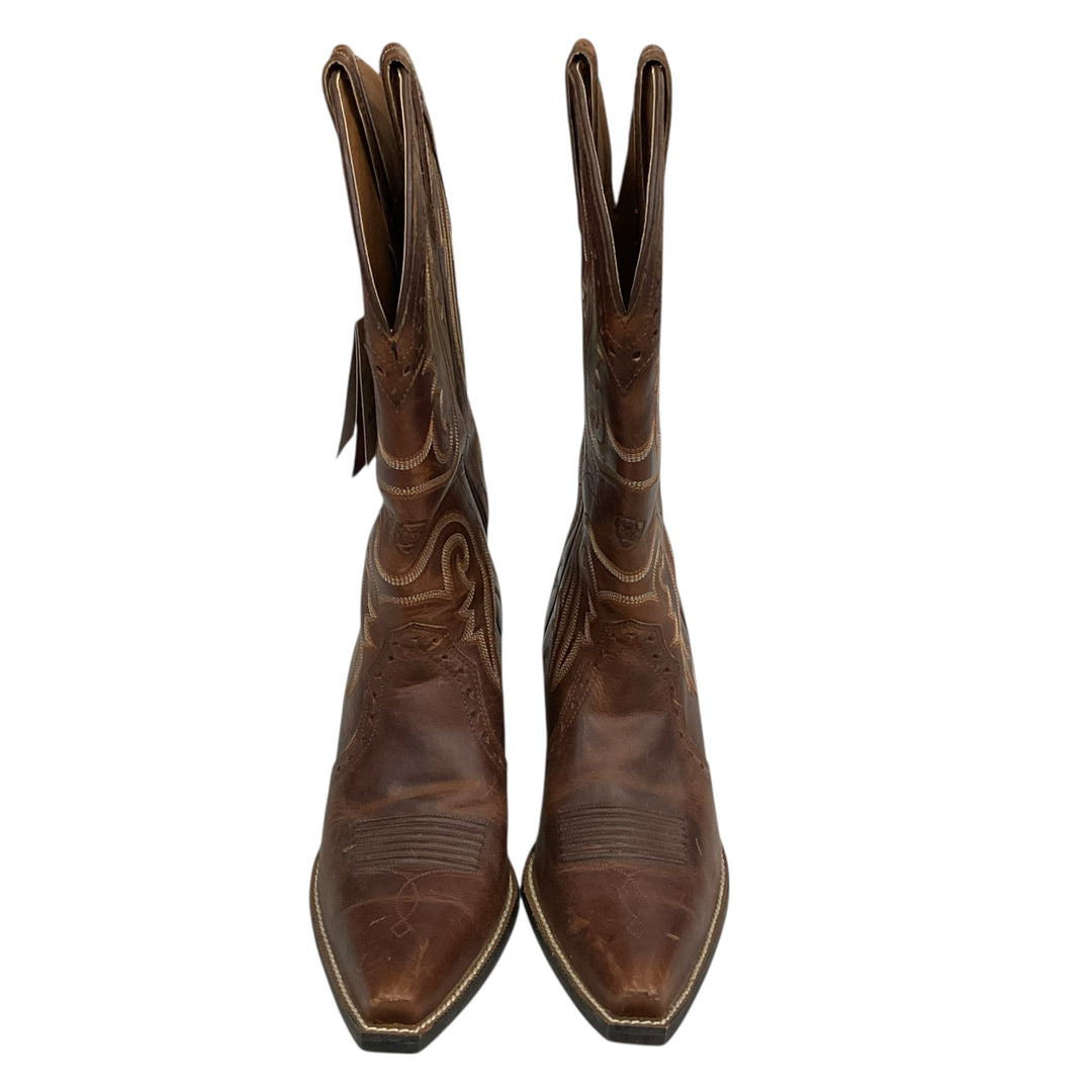 Ariat Women's 8.5 Heritage Western X Toe Boot Vintage Caramel Used - H