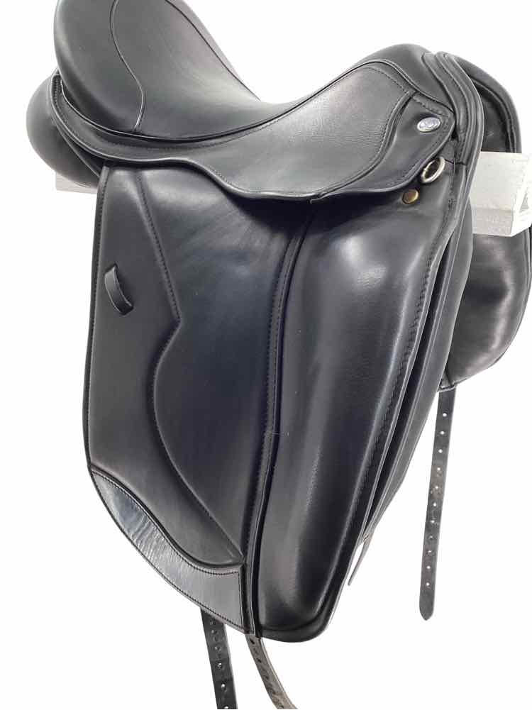 16.5" Ryder Profile wool flocked used dressage saddle with Cover B