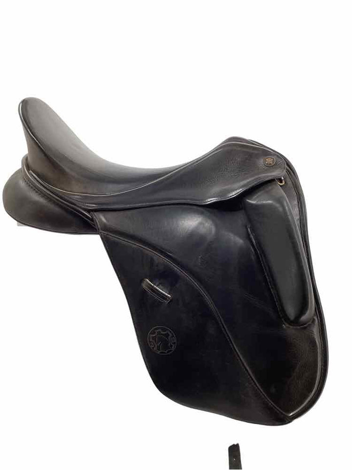 18" Henning used dressage saddle with cover B