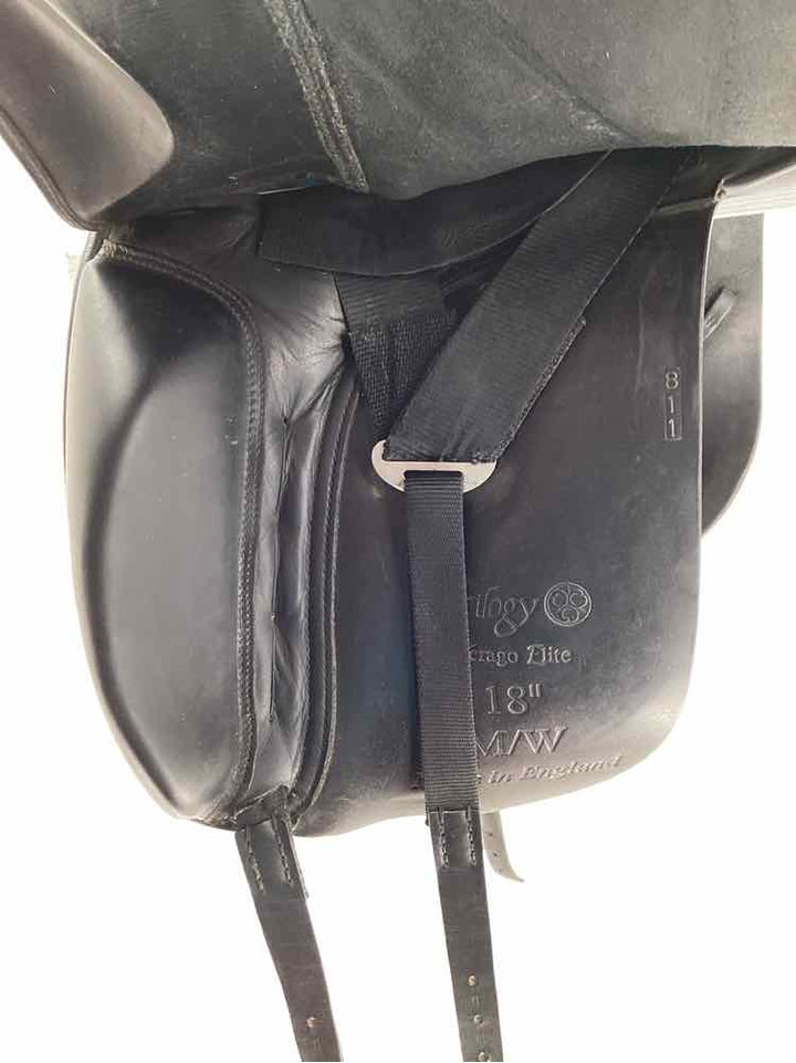 18" Trilogy used dressage saddle B