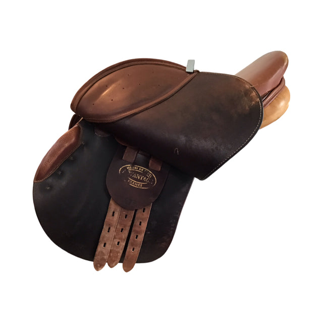 17" Henri De Rivel Advantage Medium Narrow Tree Used Close Contact Saddle - C