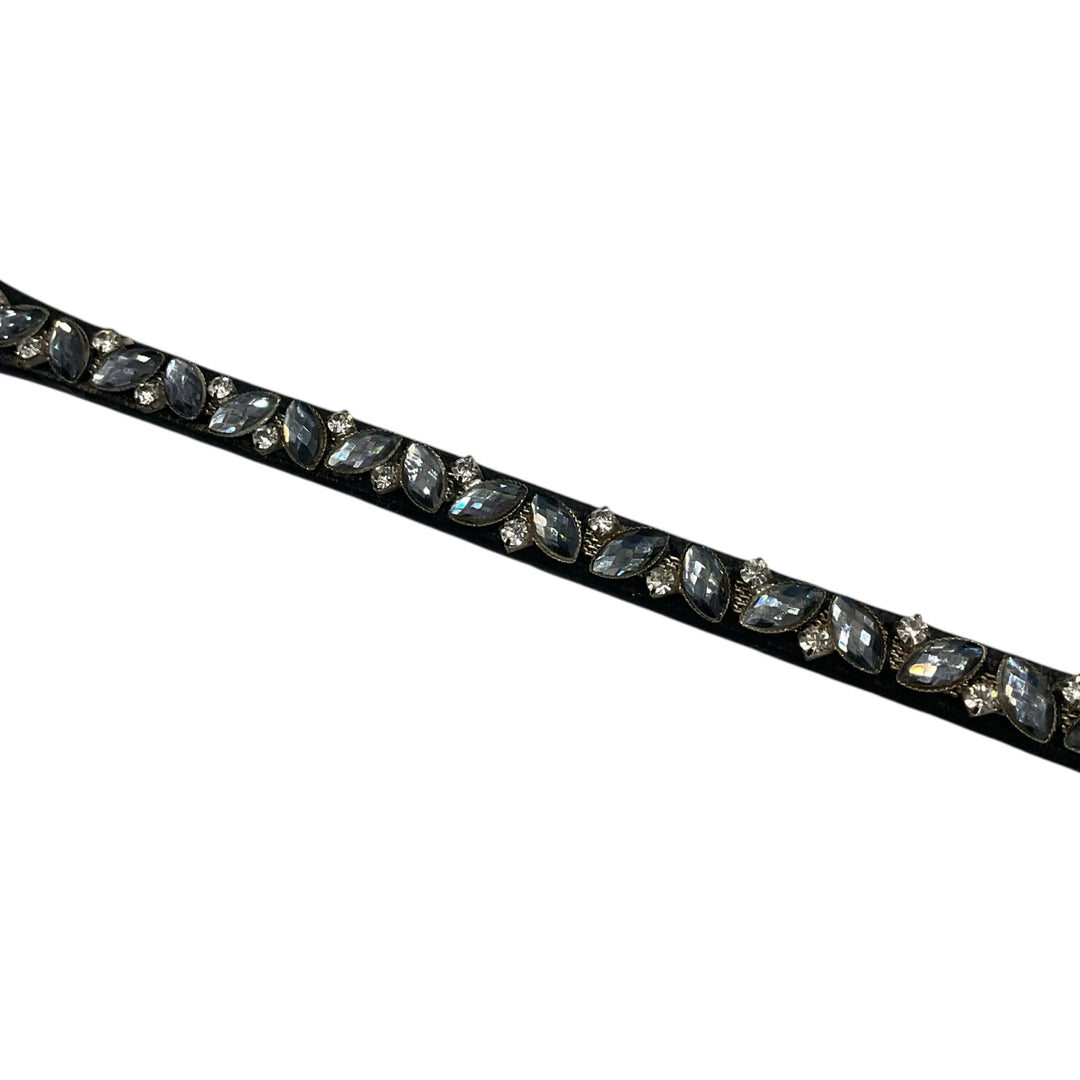 Black Browband with Bling Used - H