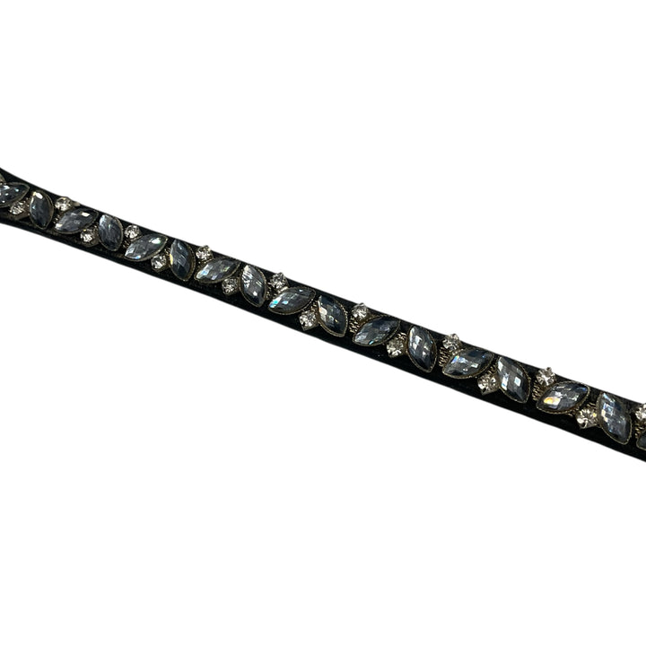 Black Browband with Bling Used - H