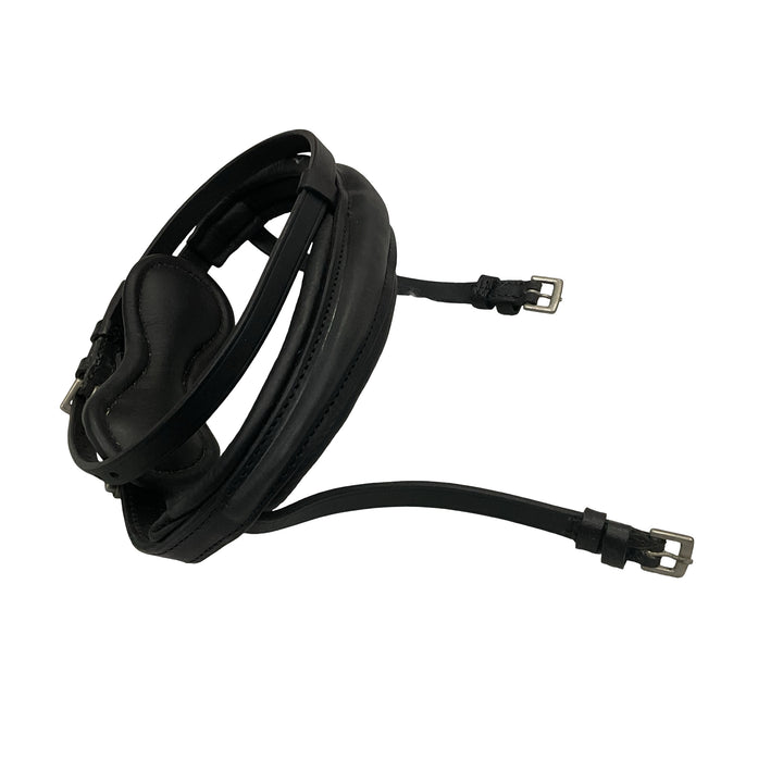 Stubben Padded Flash Noseband Horse Black Used - H