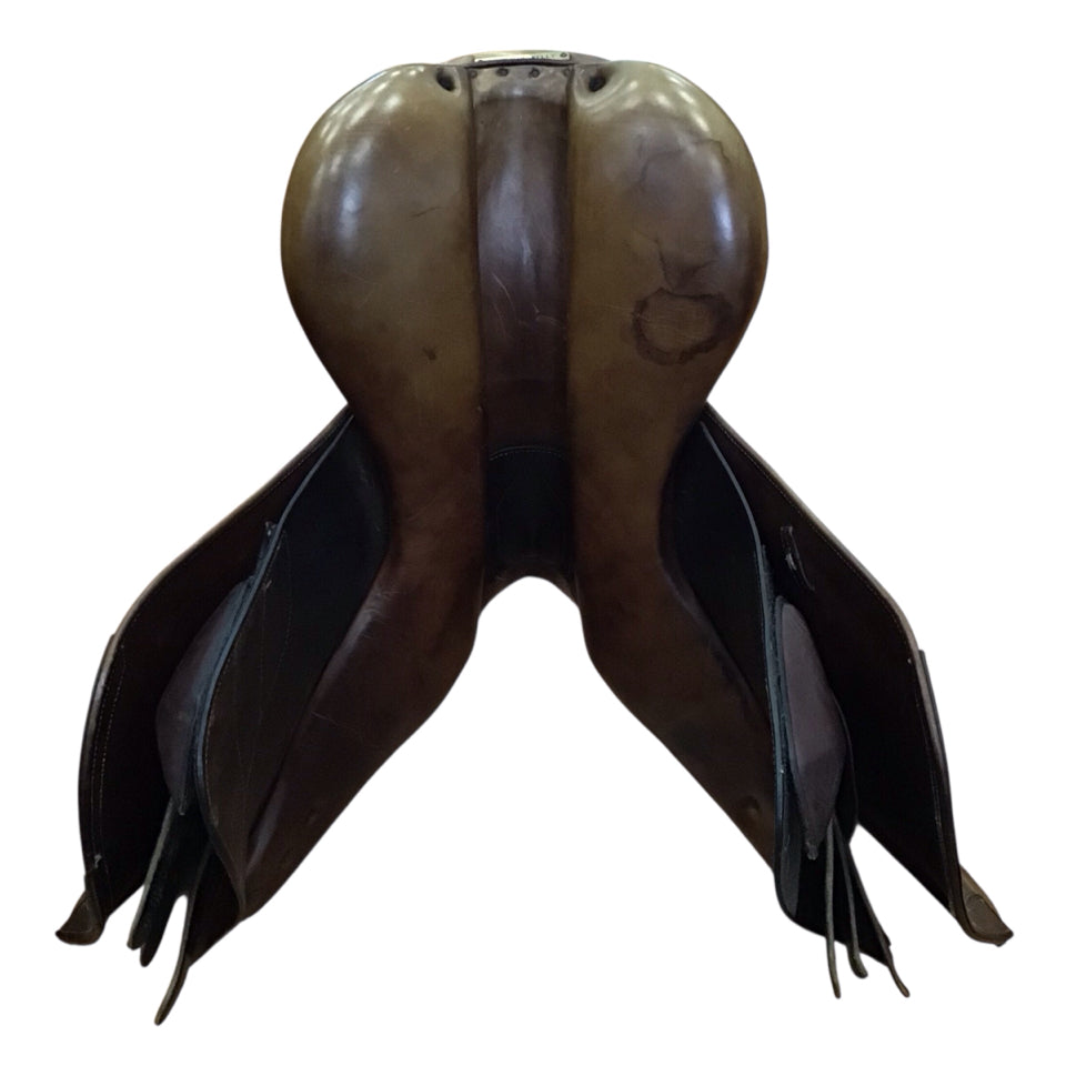 17" M. Toulouse Annice Adjustable Used Hunter/Jumper Saddle - H