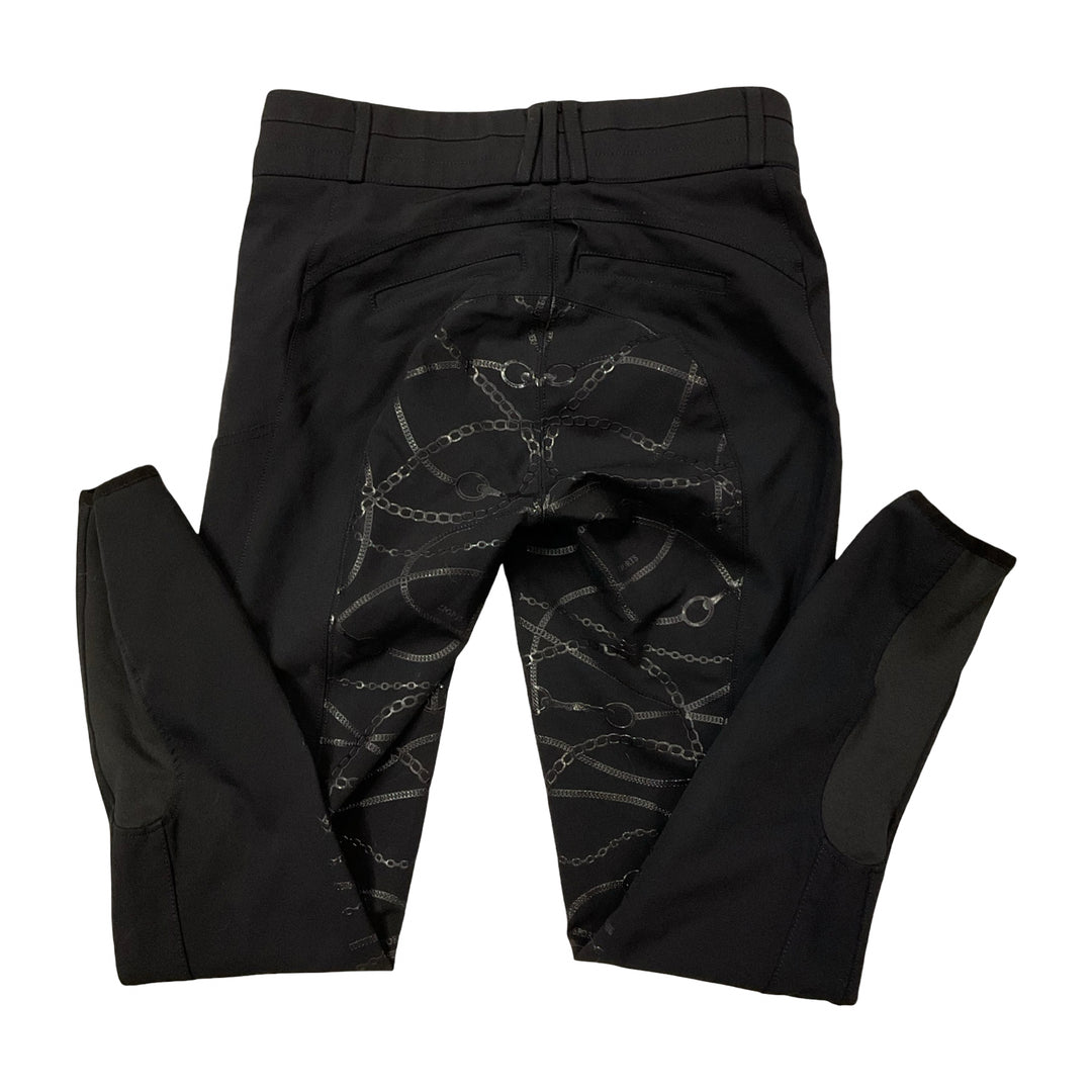 Schockemohle Women's 40 Summer Heather Full Seat Schooling Breech Black Used