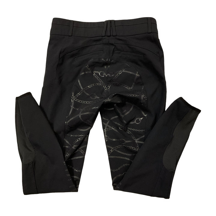 Schockemohle Women's 40 Summer Heather Full Seat Schooling Breech Black Used