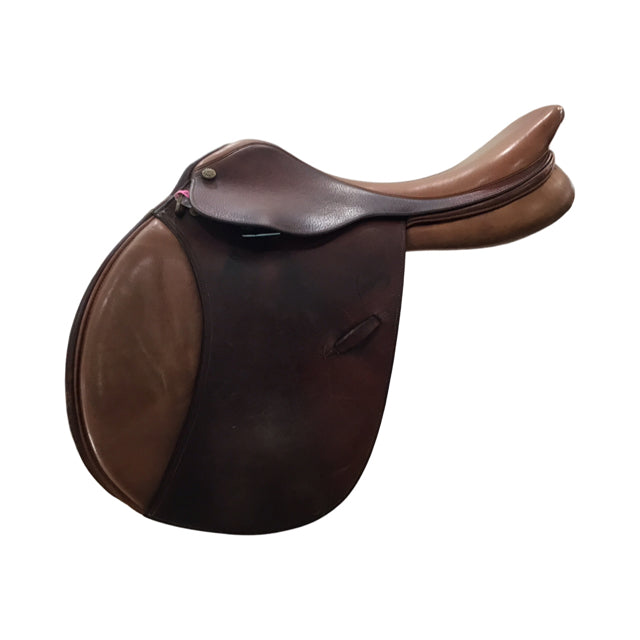 17" Pessoa Rodrigo Medium Tree Used Close Contact Saddle - C