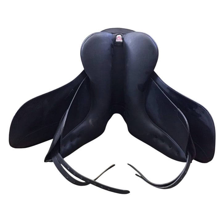17.5" Arena High Wither Dressage Adjustable Used Dressage Saddle - H