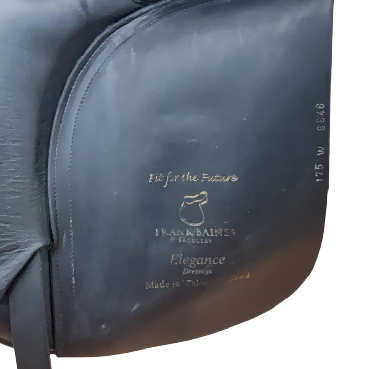 17.5" Frank Baines Elegance Wide Used Dressage Saddle - H