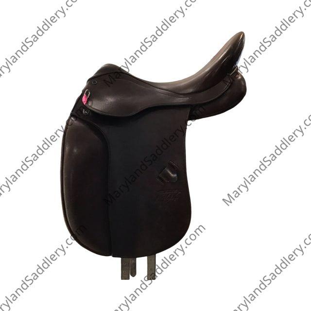 17.5" Stubben 1894 Narrow (27cm) Tree Used Dressage Saddle - C