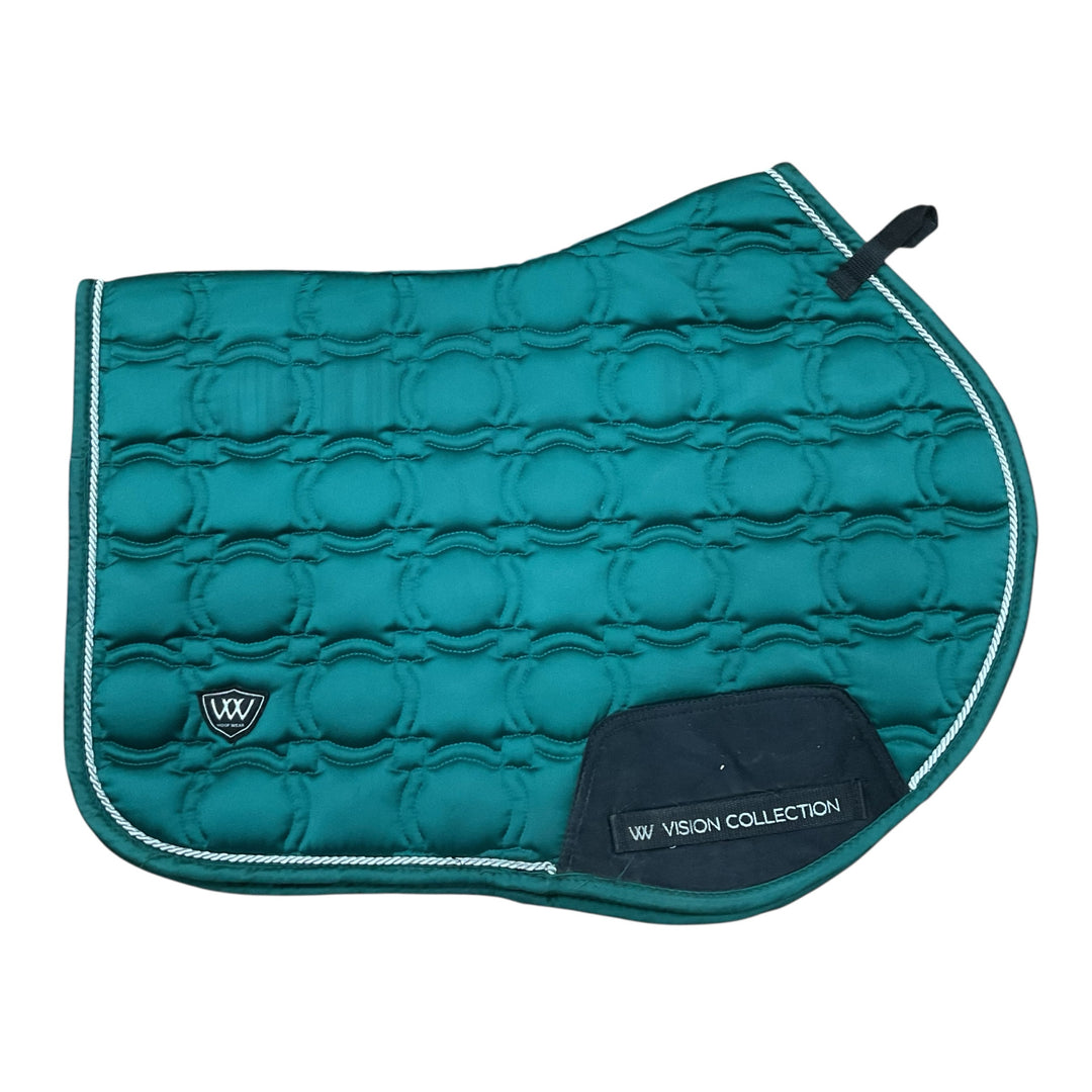 Woof Wear Vision Close Contact Saddle Pad British Racing Green Used - H