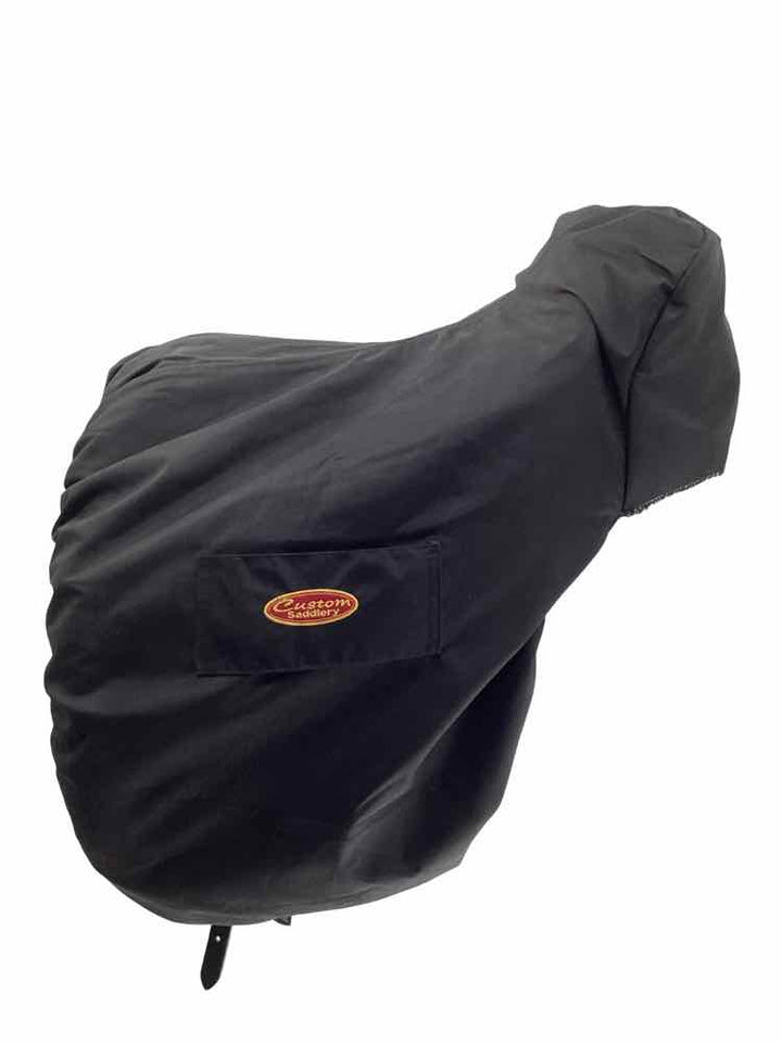 17.5" Custom Saddlery used dressage saddle wool flocked , demo condition