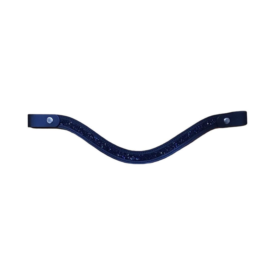 Penny Equestrian 16" Curved Quick Snap Crystal Browband New