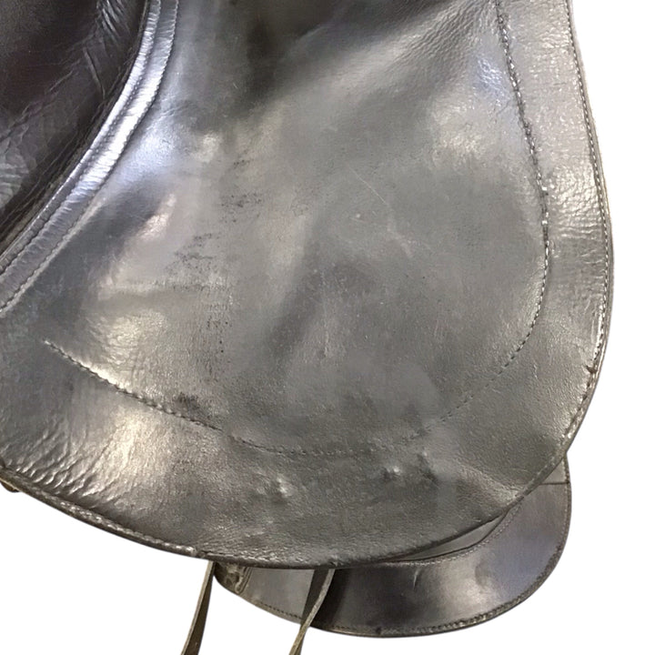 17.5" Custom Saddlery Laguna Med/Wide Used Dressage Saddle - H