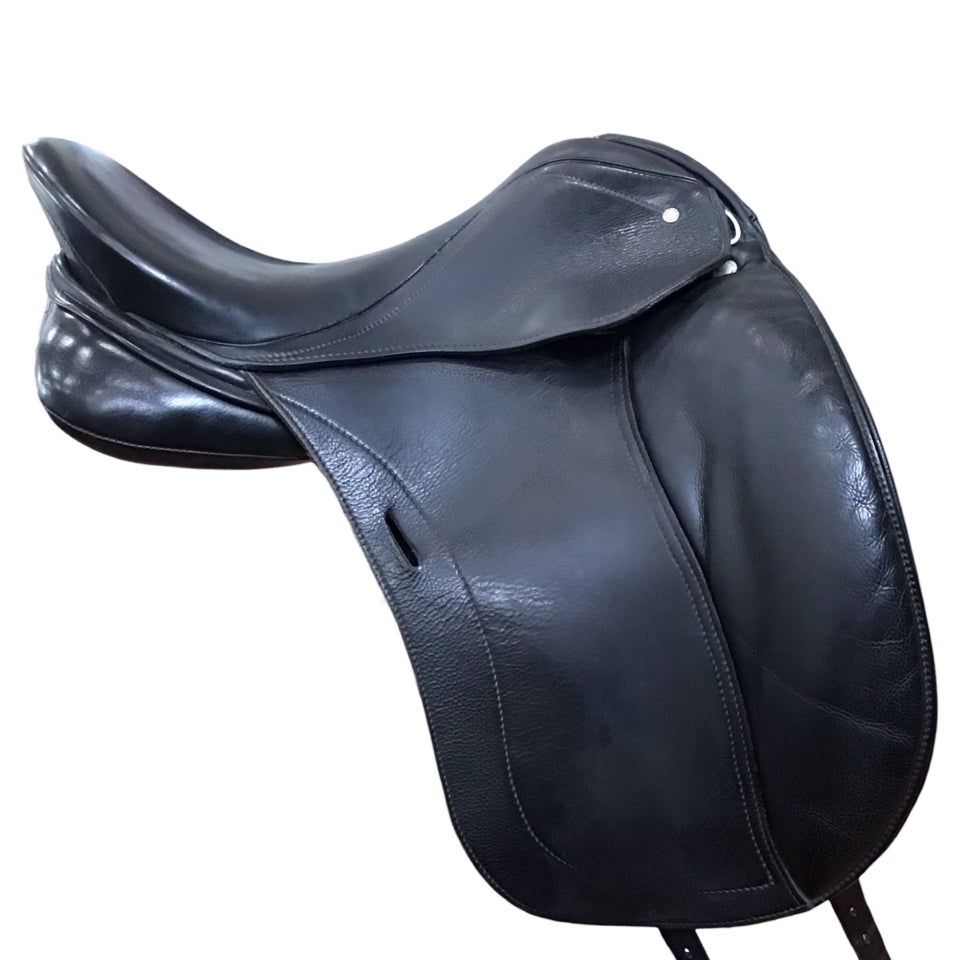 17" Schleese JES Ride International Elite Medium Used Dressage Saddle - H