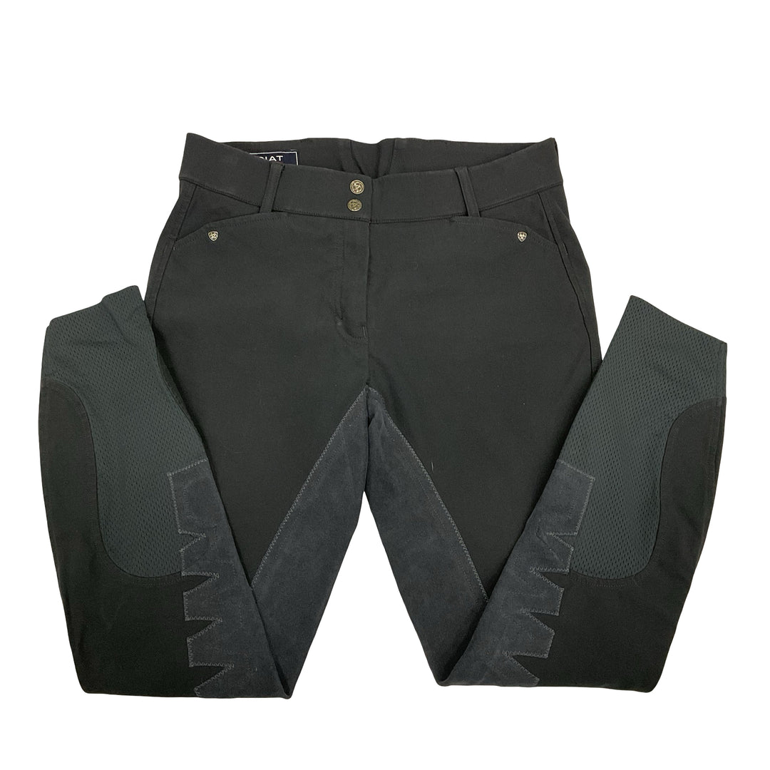 Ariat Women's 28L Heritage Full Seat Schooling Breech Grey Used