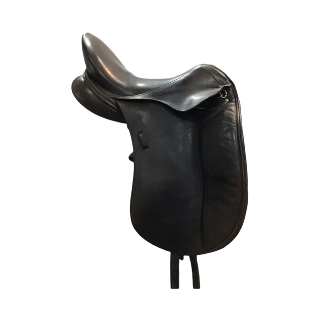 17" Schleese Wave Wide Tree Used Dressage Saddle - C