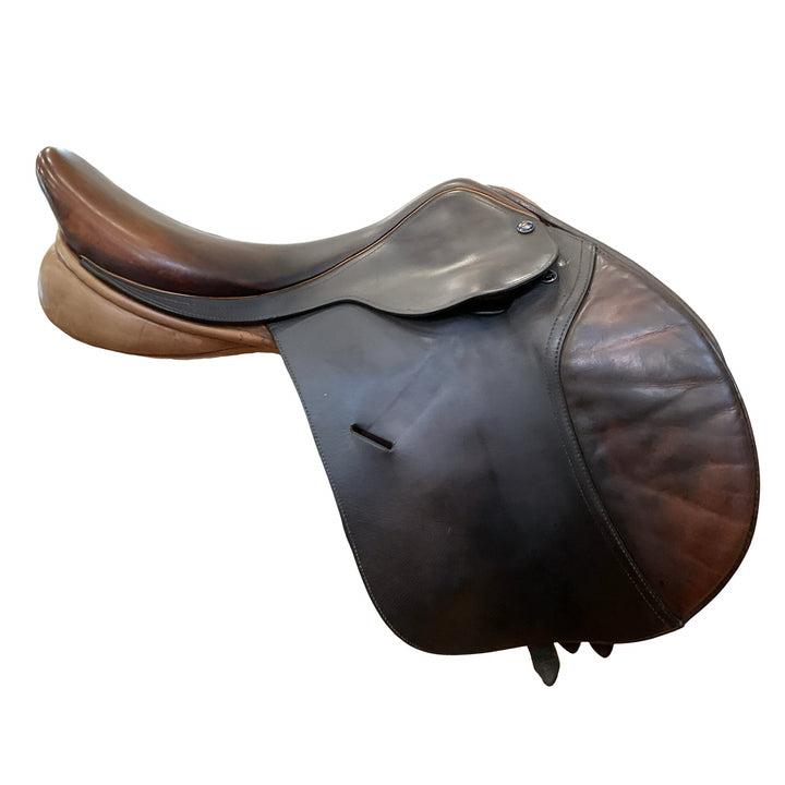 17" Hulsebos Semi-Custom Wide Used Hunter/Jumper Saddle