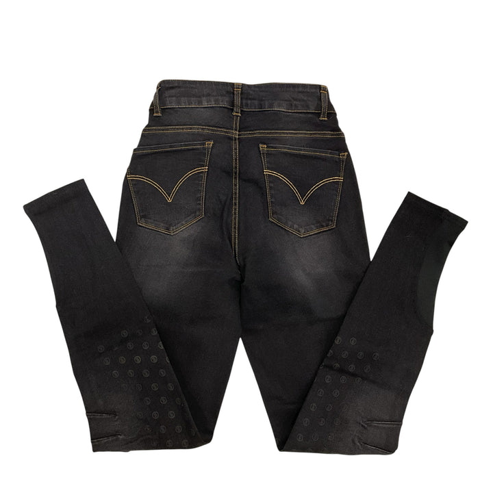 PS Of Sweden Ellie 32 (XS) Knee Patch Denim Schooling Breech Black Used - H