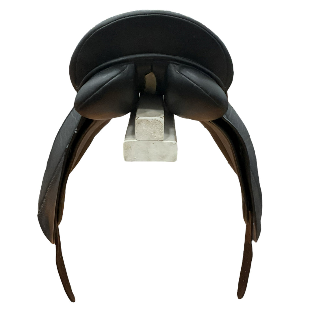 17" Bates Caprilli Medium Used Synthetic Dressage Saddle - H
