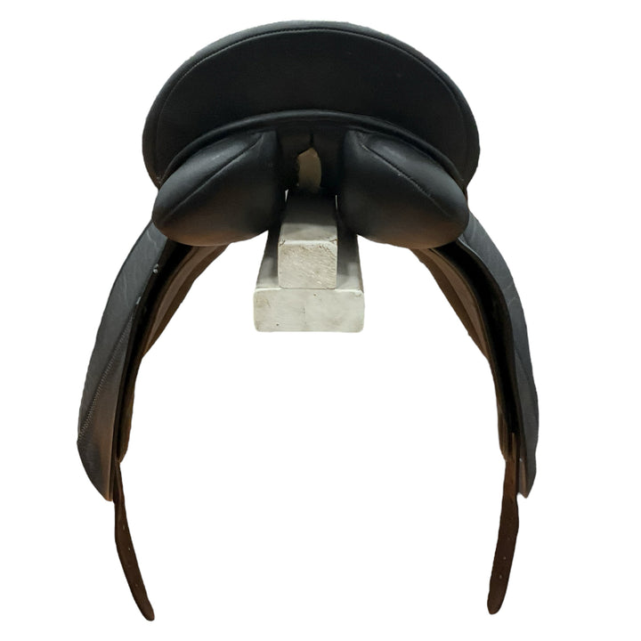 17" Bates Caprilli Medium Used Synthetic Dressage Saddle - H