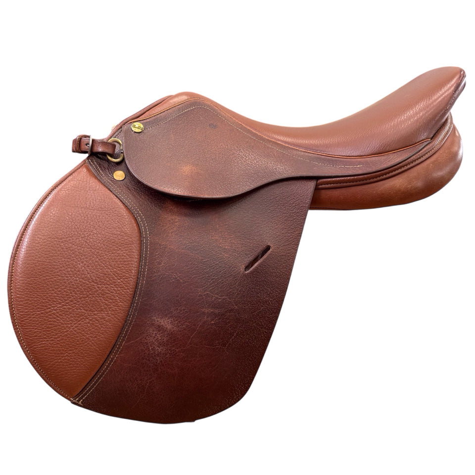 16" HDR Advantage Flocked Wide Used Childs Hunter/Jumper Saddle - H