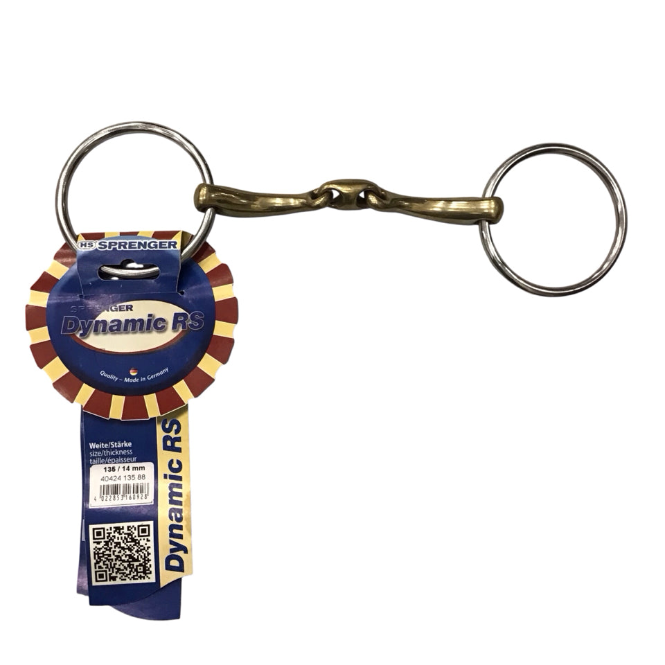 Herm Sprenger 5.5" Dynamic RS French Link Loose Ring Snaffle New - H