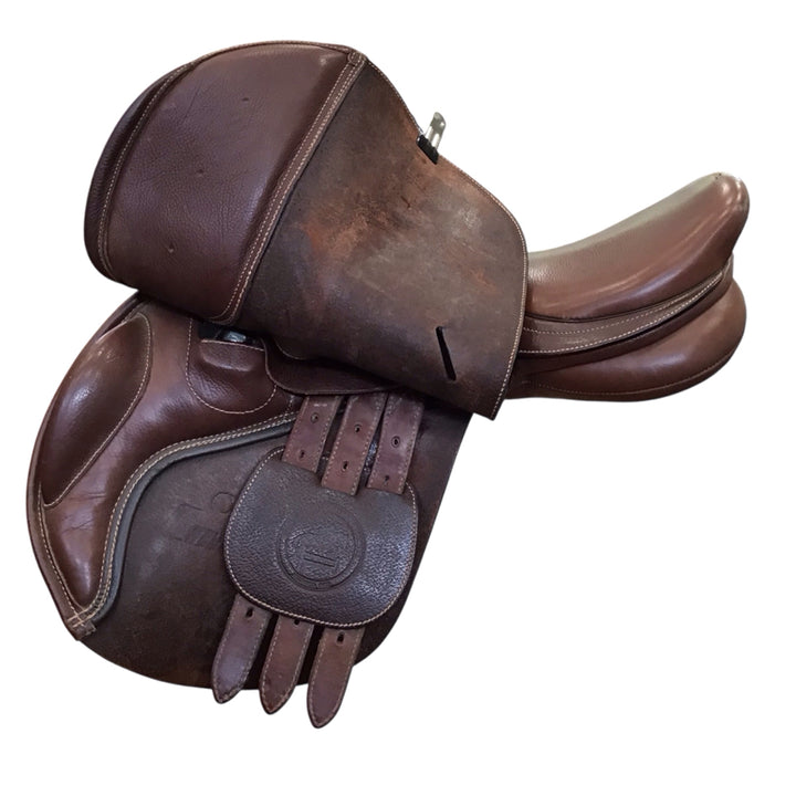 15" Collegiate Convertible Adjustable Used Childs Hunter/Jumper Saddle - H