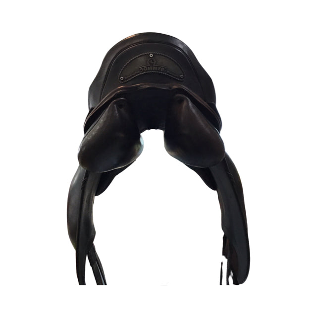 17.5" Sommer Spezial Medium Wide Tree Used Monoflap Dressage Saddle - C