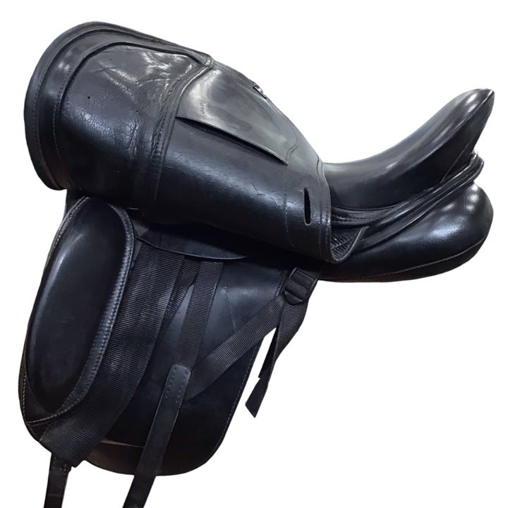 17" Schleese JES Ride International Elite Medium Used Dressage Saddle - H