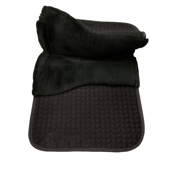 LeMieux Sm/Md Merino + Half Lined Square Dressage Saddle Pad Black/Black Used