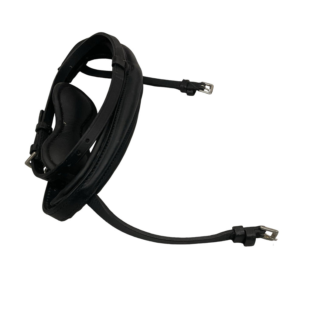 Stubben Padded Flash Noseband Horse Black Used - H