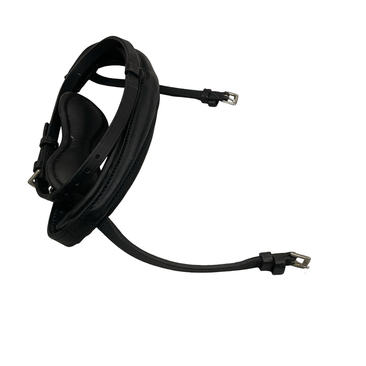 Stubben Padded Flash Noseband Horse Black Used - H