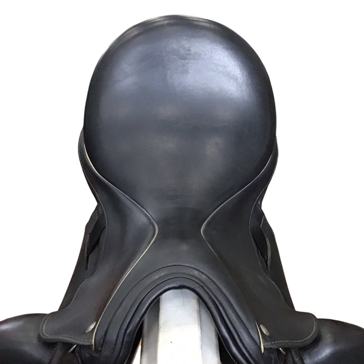18" Custom Saddlery Icon Star Medium Used Dressage Saddle - H