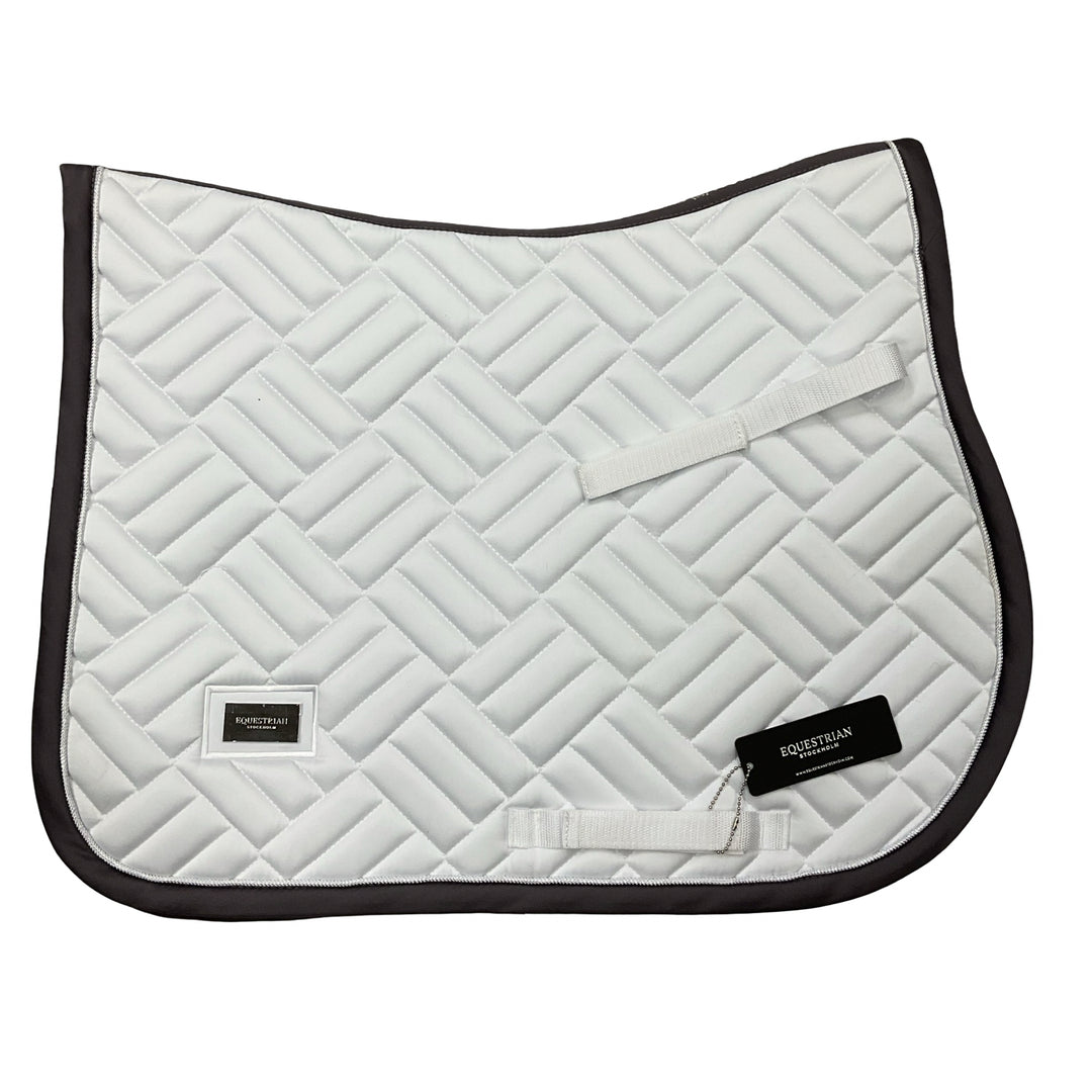 Equestrian Stockholm Jump Saddle Pad White/Dk Violet New