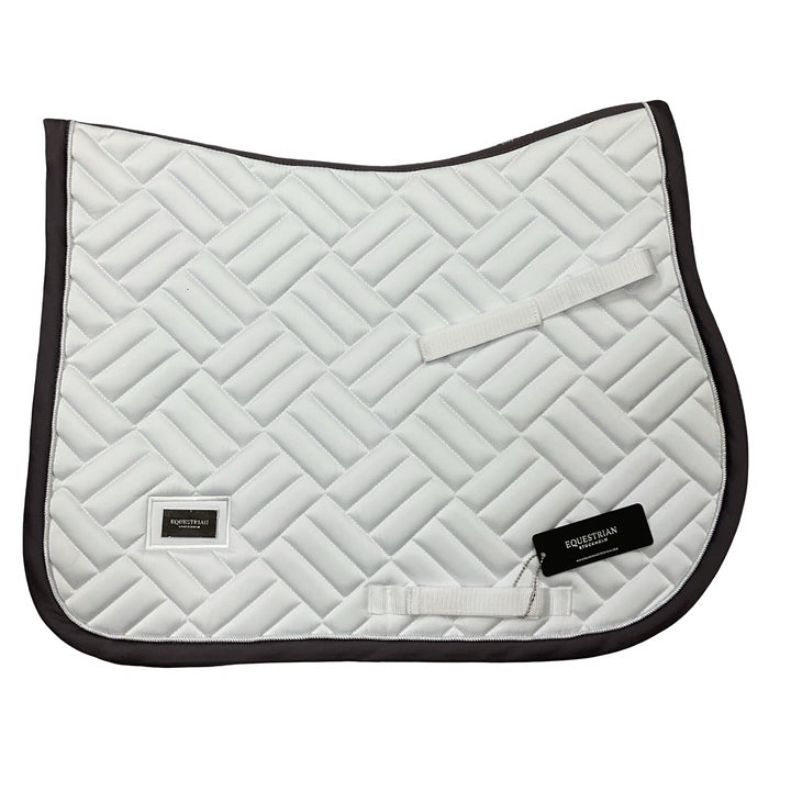 Equestrian Stockholm Jump Saddle Pad White/Dk Violet New