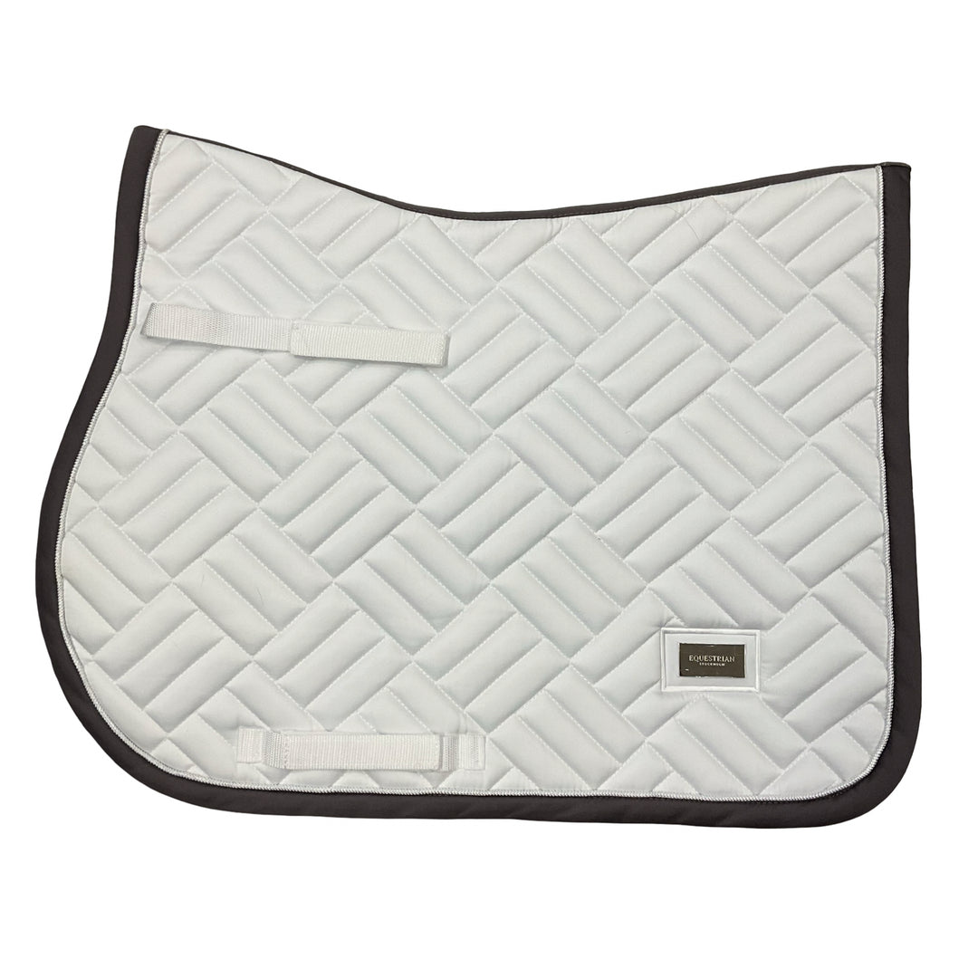 Equestrian Stockholm Jump Saddle Pad White/Dk Violet New