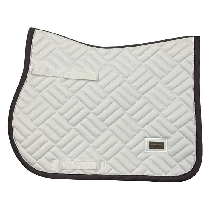 Equestrian Stockholm Jump Saddle Pad White/Dk Violet New