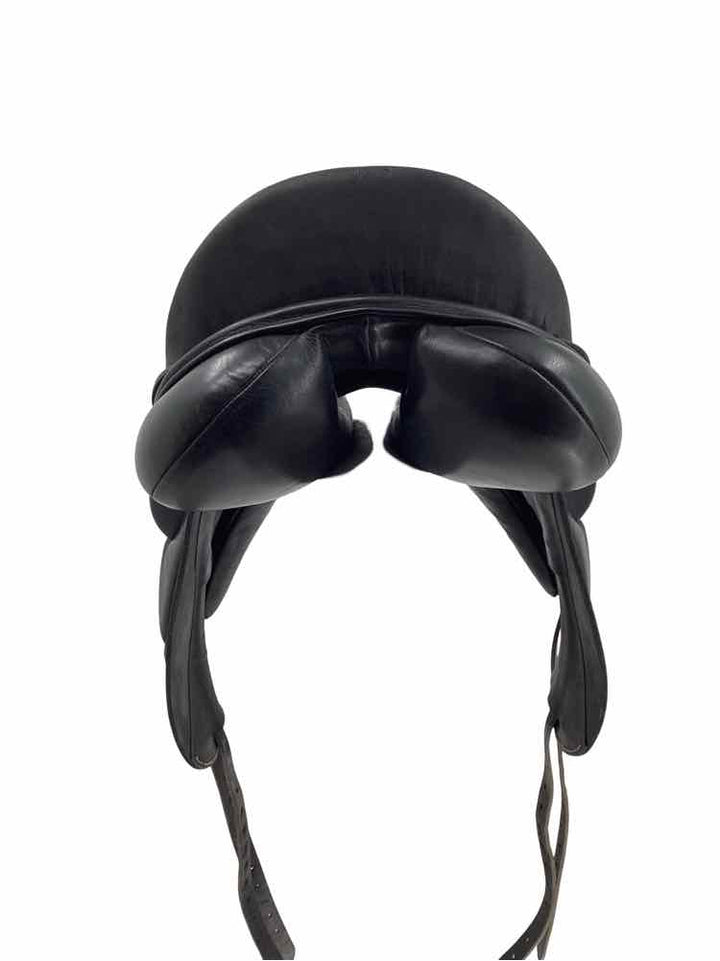 17" Custom Saddlery Laguna used wool flocked dressage saddle B