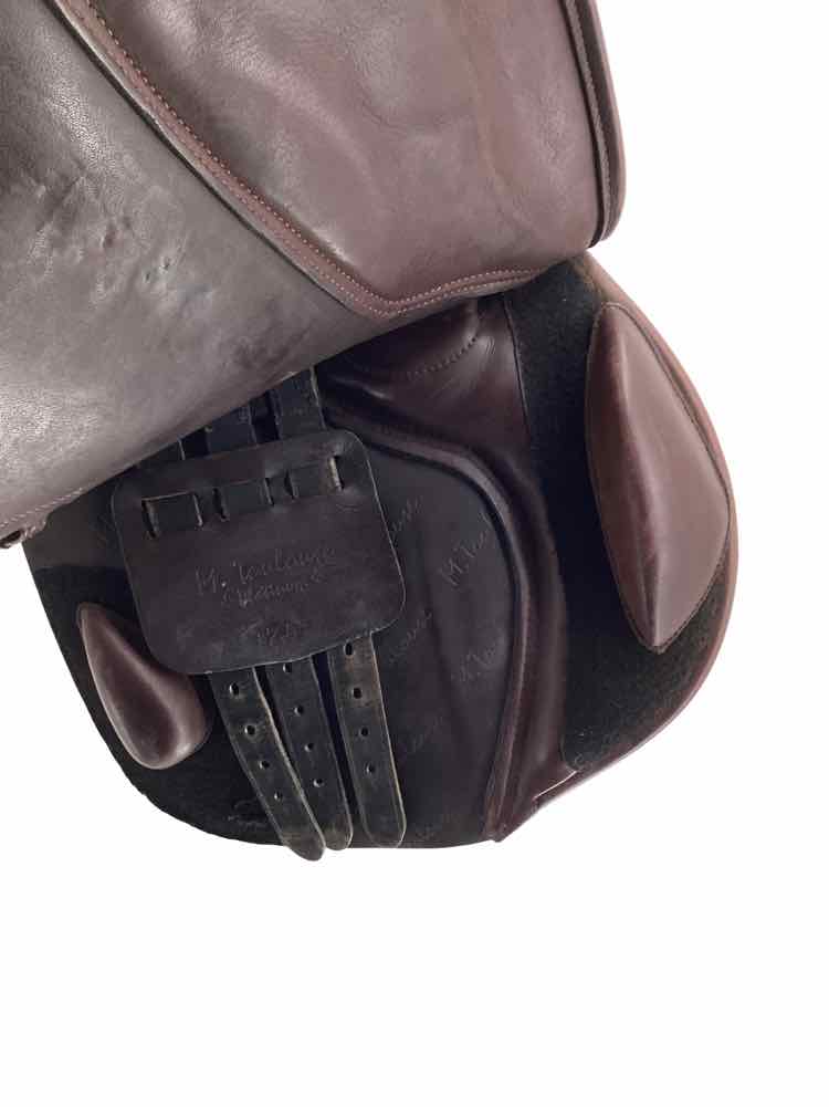 17.5" M Toulouse Jeninne adjustable tree wool flocked used close contact saddle