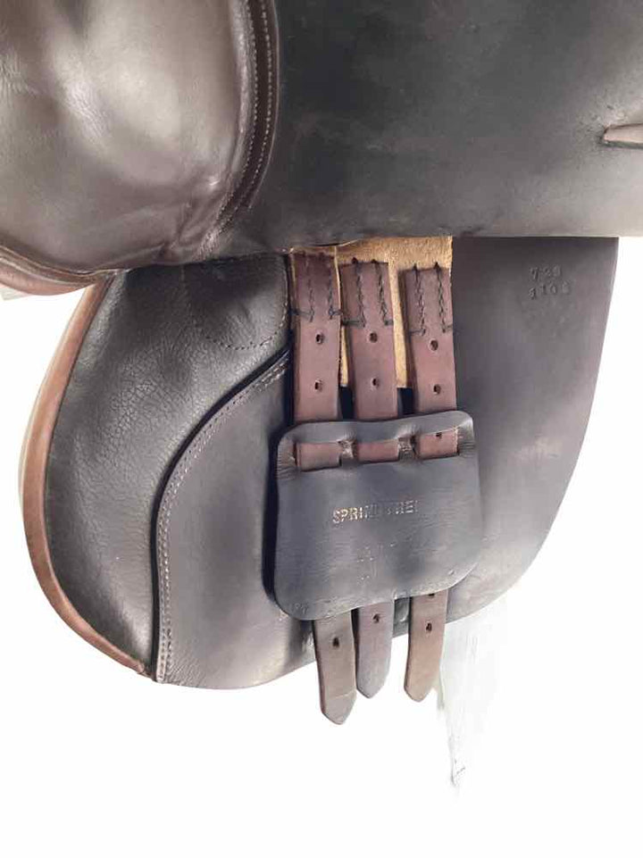 16.5" Smith Worthington wool flocked used close contact jumping saddle