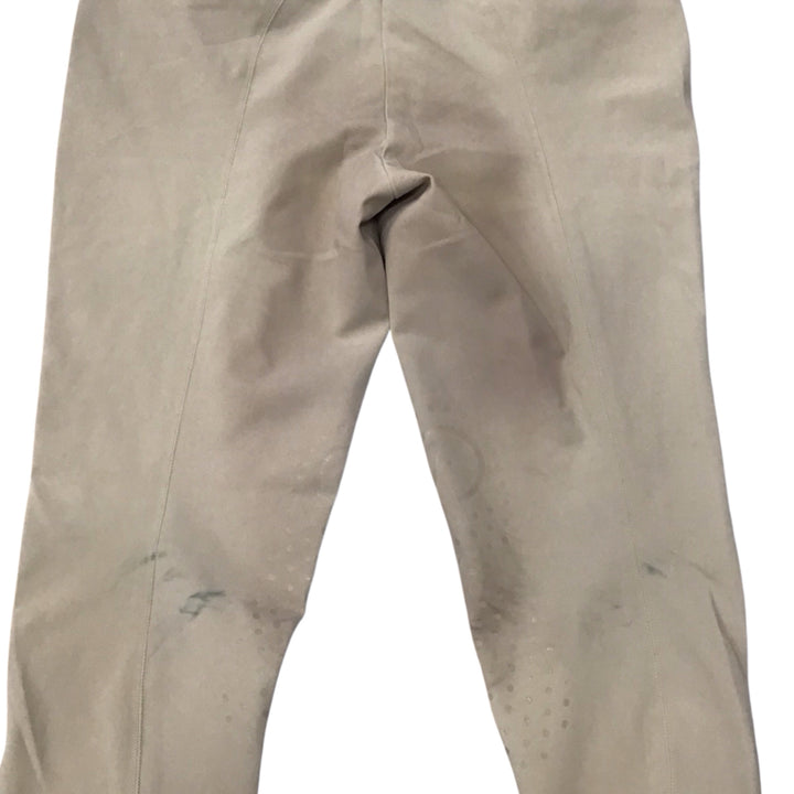 EGO 7 Women's Italian 50 Knee Patch Show Breech Tan *STAINING* Used - H