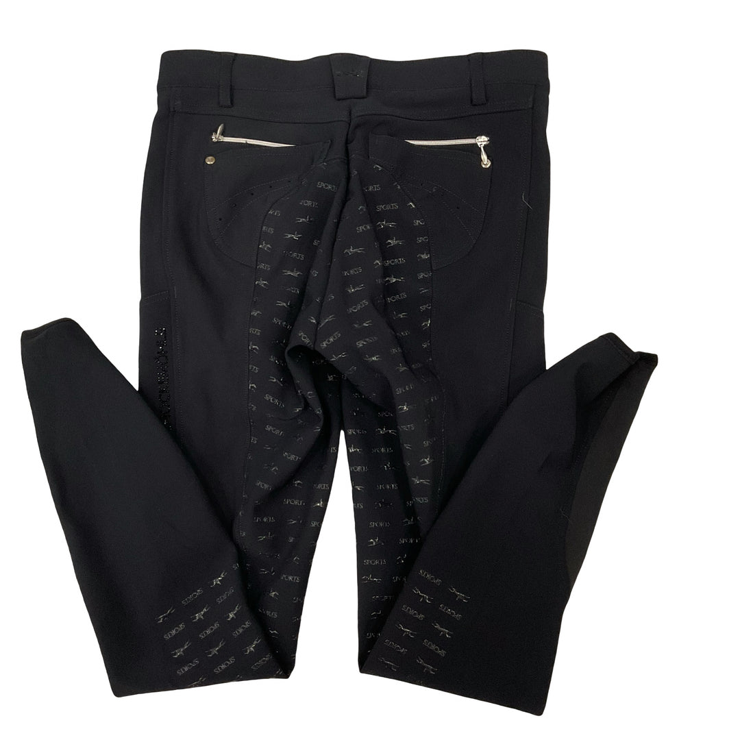 Schockemohle Women's 38 Victory Full Seat Schooling Breech Black Like New