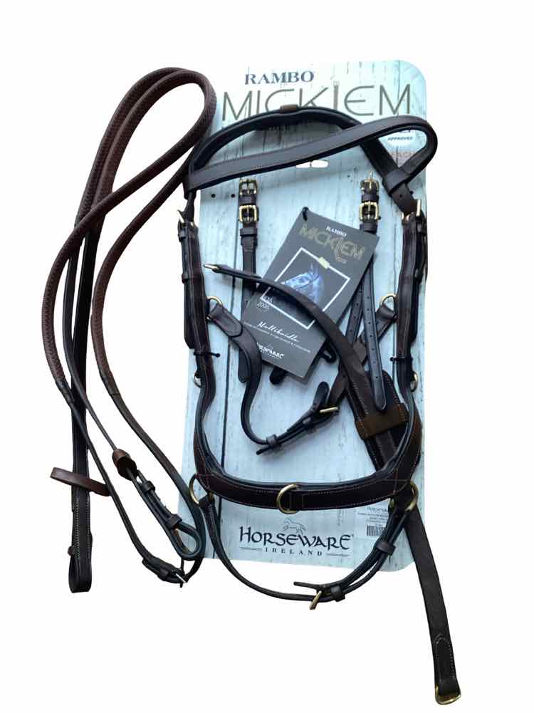 Rambo new standard horse brown bridle B